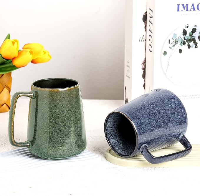 Large Ceramics Coffee Mugs, 24 OZ, Large Handle Design, Extra Large Tea and - Image 6