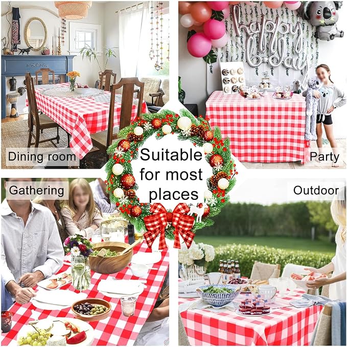 Checkered Square Tablecloth - Image 6