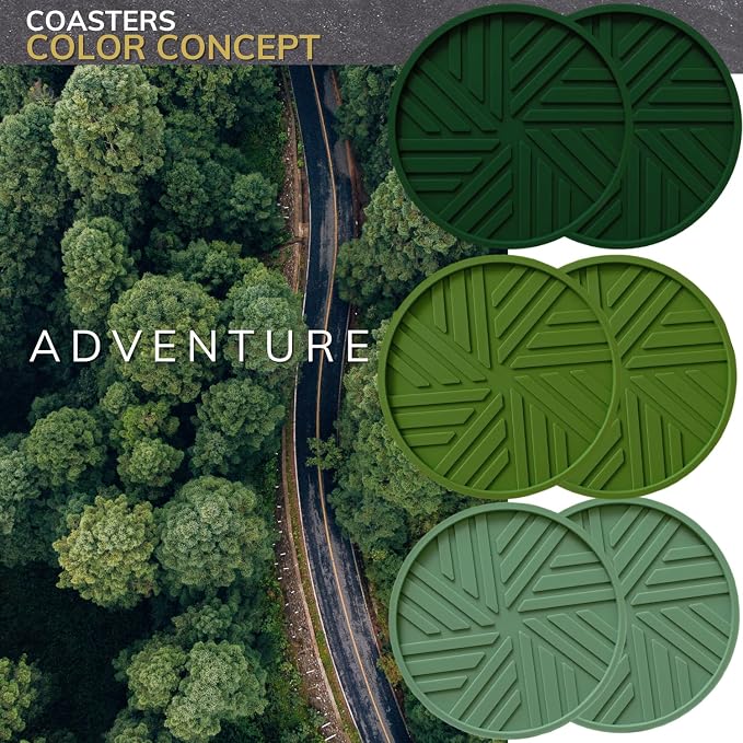 Silicone Coasters Set of 6 - Image 2