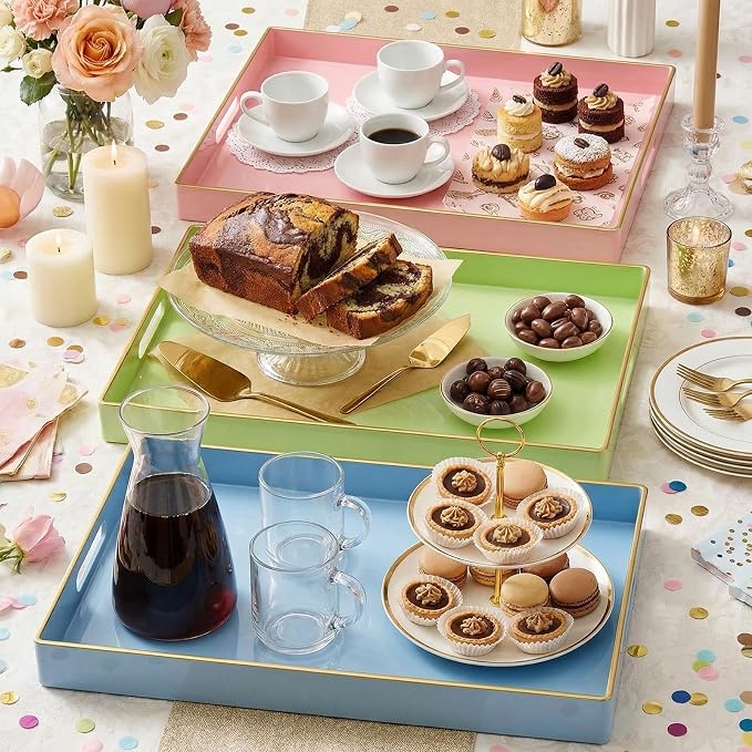 Vesici 3 Pcs Decorative Serving Trays - Image 2