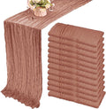 Fivenl 12 Pack Cheesecloth Table Runner 35x72 Inch Boho Gauze Rustic Cheese by Fivenl
