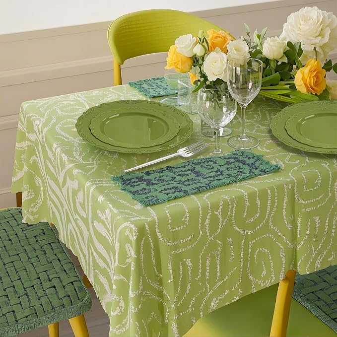 U-QE 100PCS Olive Green Plastic Plates - Image 8