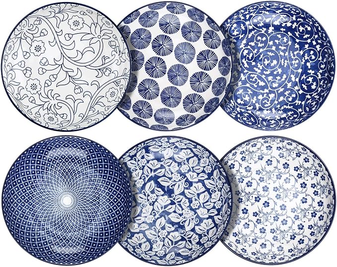 Selamica Porcelain Salad Pasta Bowls, Serving bowls, Microwave & Dishwasher Safe by Selamica