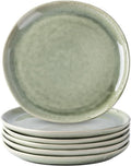 AmorArc Ceramic Plates Set of 6, 8.5 Inch Stoneware Small Dinner Plates Set | by AmorArc