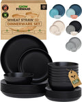 Grow Forward 24-piece Premium Wheat Straw Dinnerware Sets by GrowForward