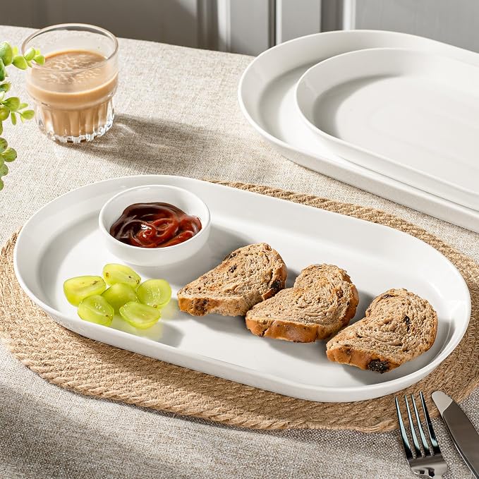 Taeochiy Large Oval Serving Platter Set of 3 - Image 4