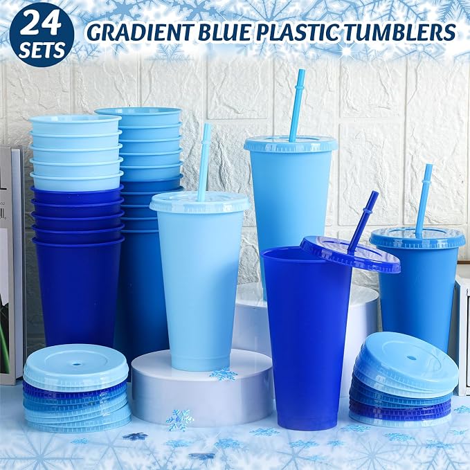 Skylety 24 Pcs Winter Plastic Cups - Image 4