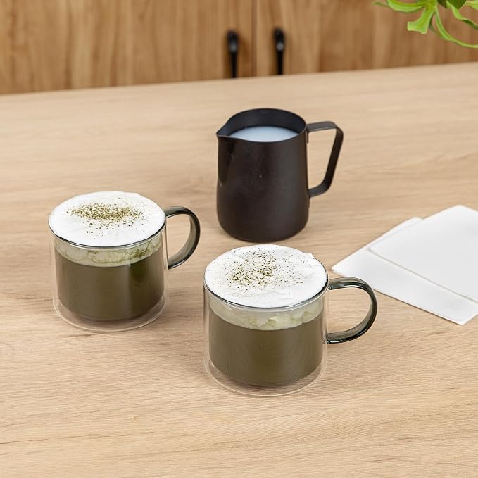 Restaurantware Coffee Cups 12 Pack of 11 oz Double Wall Glass Insulated Coffee - Image 4