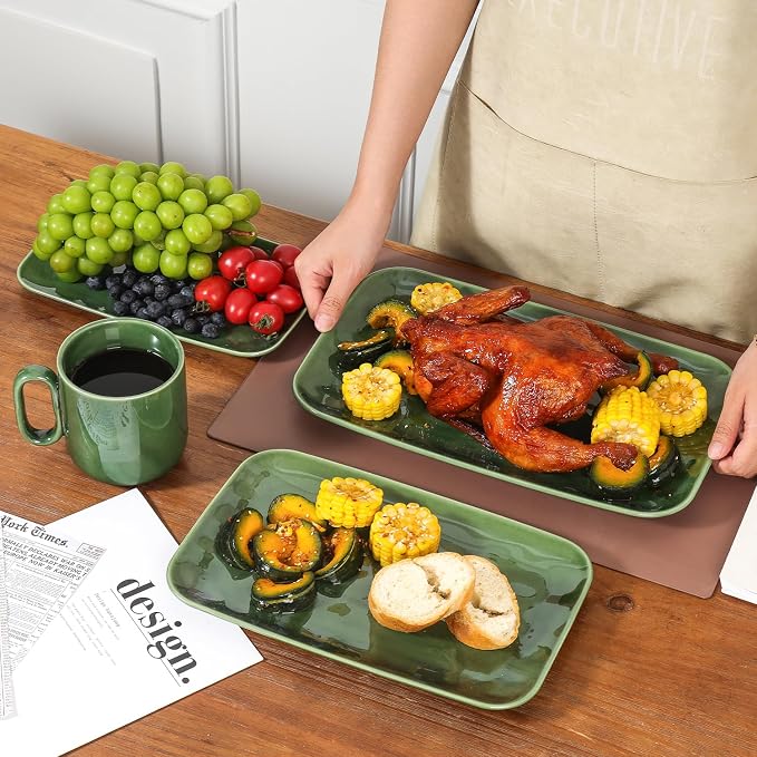 vicrays Ceramic Rectangle Serving Platters - Image 3