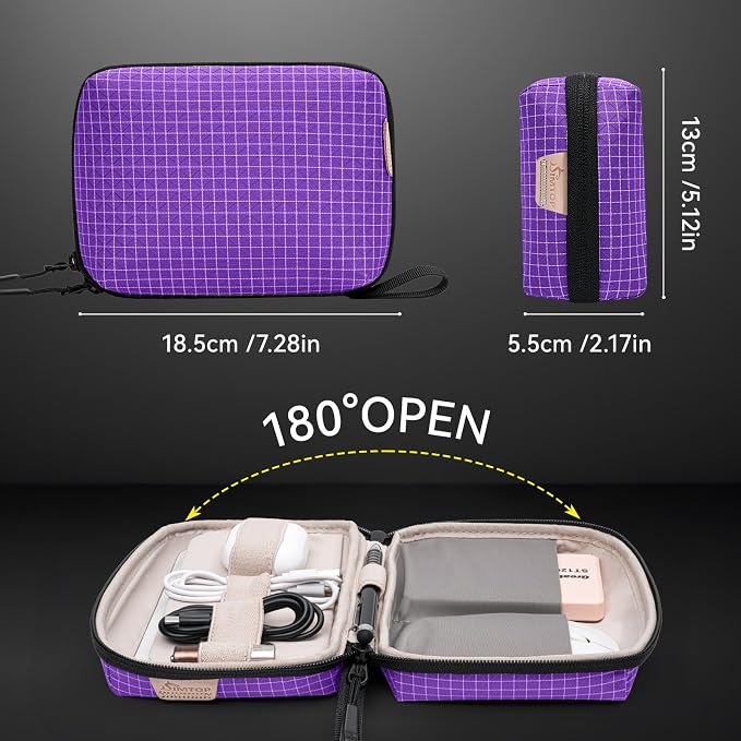 Electronics Organizer Cord Organizer Travel, Small Tech Bag - Image 2