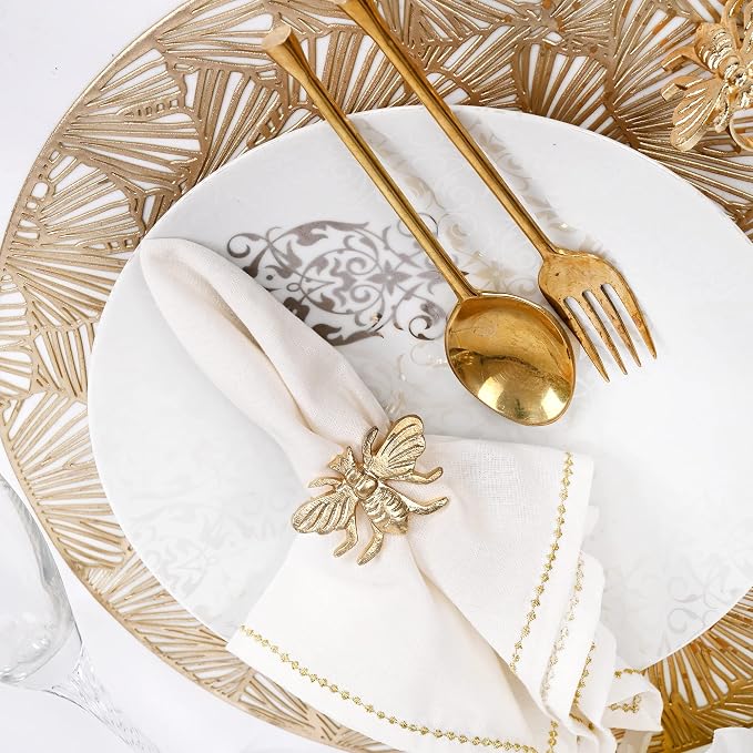 ALPHA Living HOME Decorative Bee Napkin Rings - Image 2