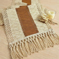 Boho Table Runner for Home Decor 12x36 Fall Coffee Table Decor Caramel | 36 by FEXIA