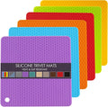 6 Pack Silicone Trivet Mat, Silicone Trivets by QPIXDIGITAL