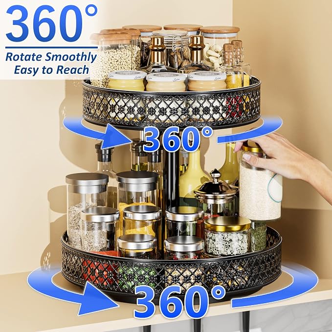 2 Tier Lazy Susan Organizer - Image 2