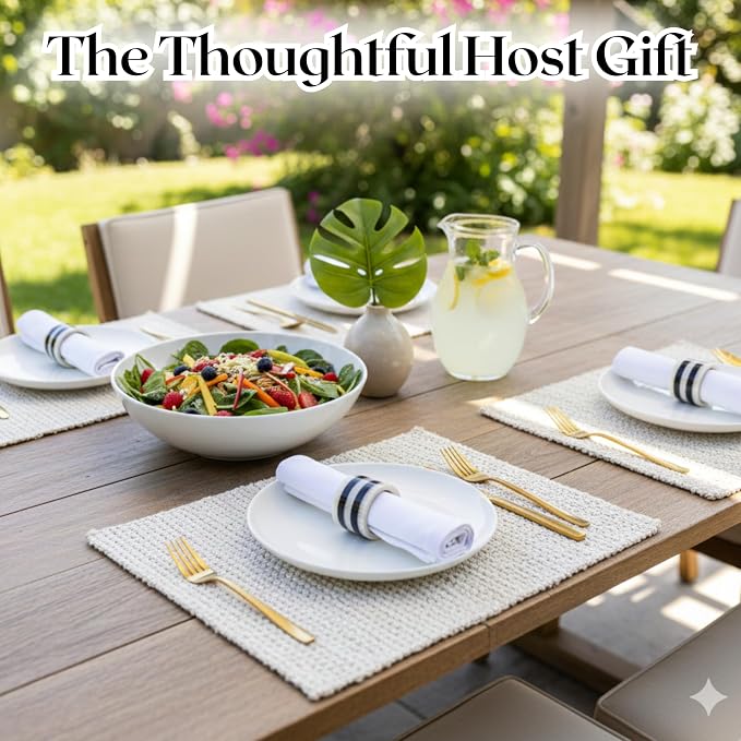Resin Napkin Rings Set of 12 - Image 4