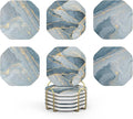 UMIRRO Absorbent Ceramic Stone Coasters Set of 6 by Umirro