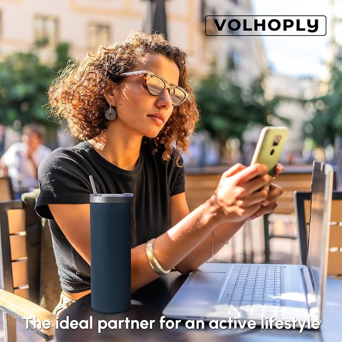 Volhoply 4 Pack Skinny Tumblers - Image 7