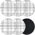 Modern Minimalist Lines Coasters Set of 6 Absorbent Coasters by Unknown