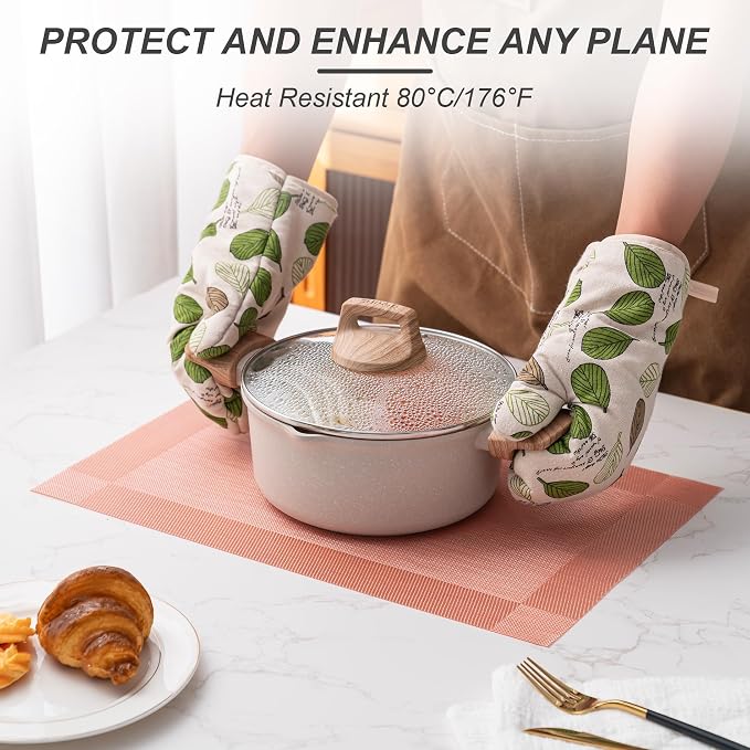 Placemats Set of 6 Washable Indoor | Outdoor Vinyl Place Mats - Image 4