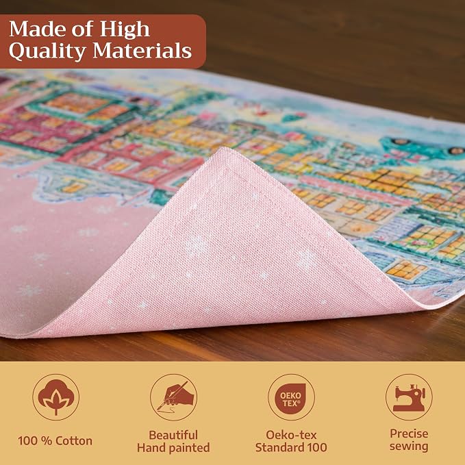 Maison d' Hermine Placemats Set of 4 Reusable 100% Cotton | Cloth Place Mats - Image 3