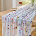 BINBE 3pcs Daisy Spring Table Runner Embroidery Gauze 10FT Florals Seasonal by BINBE