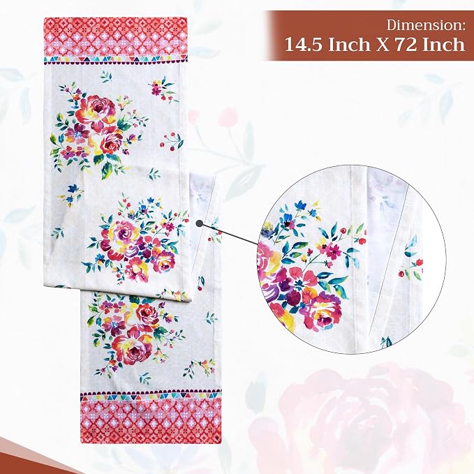 Maison d' Hermine Table Runner 100% Cotton 14.50" x 72" | Table Runners 72 - Image 4