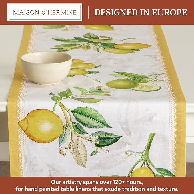 Maison d' Hermine Table Runner 100% Cotton 14.50" x 72" | Table Runners 72 - Image 2