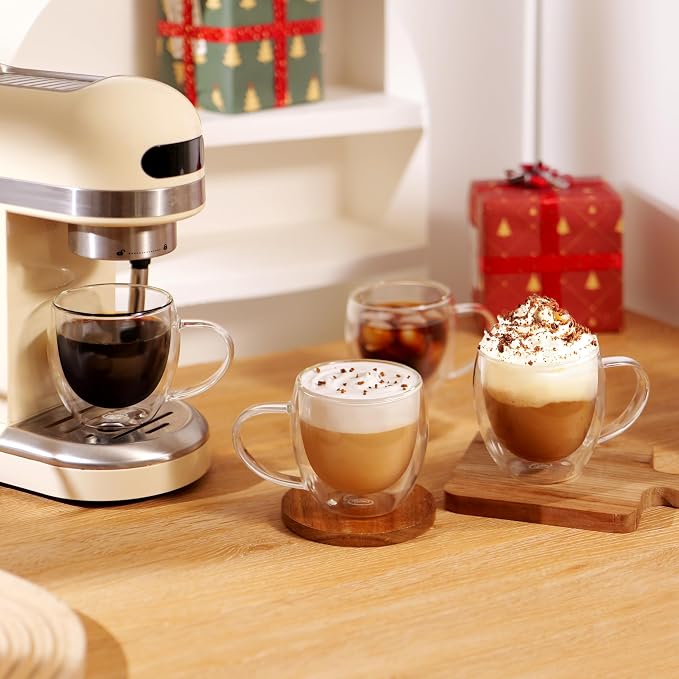 CNGLASS Double Walled Glass Coffee Mugs - Image 7