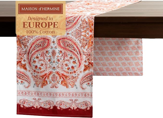 Maison d' Hermine Table Runner 100% Cotton 14.50" x 72" | Table Runners 72 by MaisondHermine