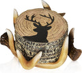 Deer Antlers Coaster Set of 6 – Handcrafted Deer Antler Decor and Man Cave Gifts by CabinObsession