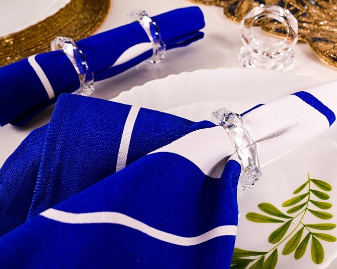 ALPHA Living HOME Transparent Acrylic Napkin Rings - Image 7