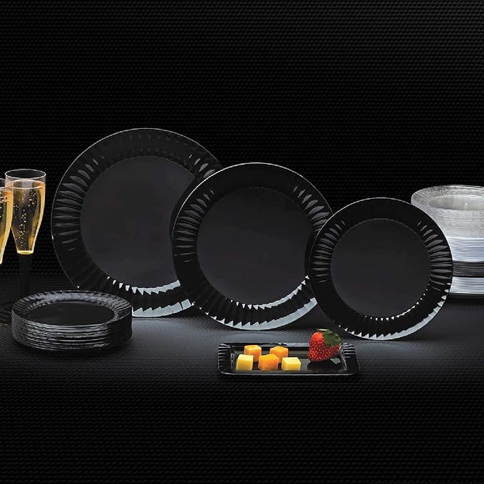 Party Essentials Deluxe Quality Hard Plastic 7.5-Inch Round Party/Salad Plates - Image 5