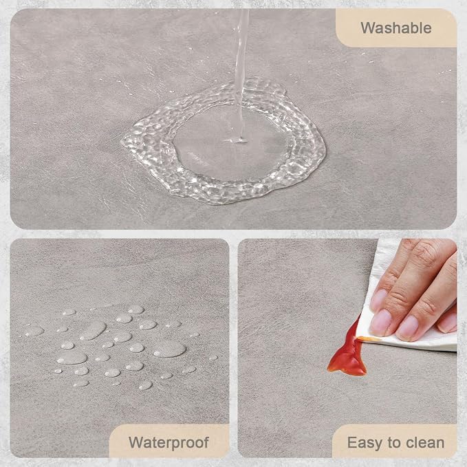 Vinyl Placemats Set of 6, Dual Sided Place Mats - Image 4
