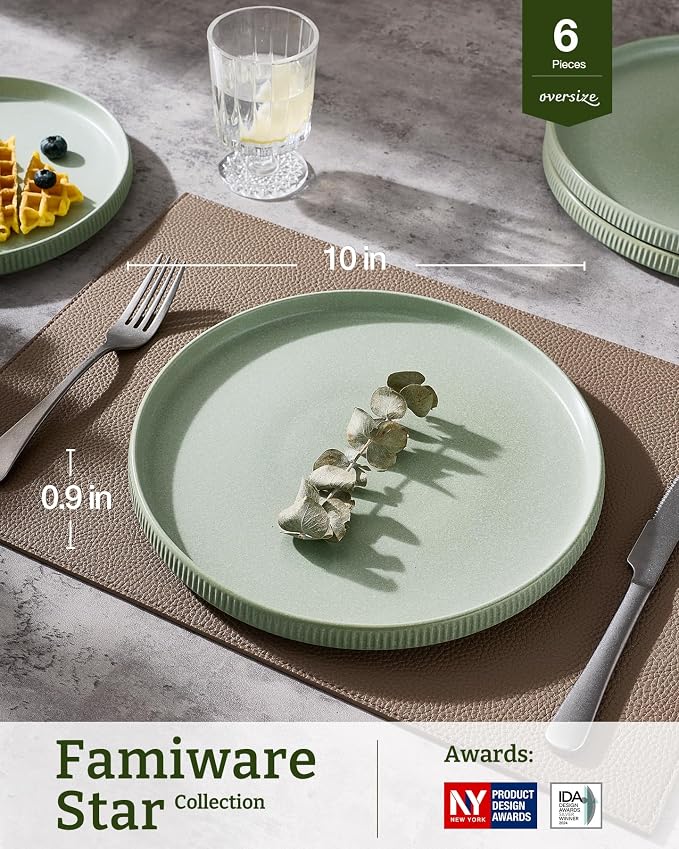 famiware Star 10/8 inches Dinner Plates Set - Image 3