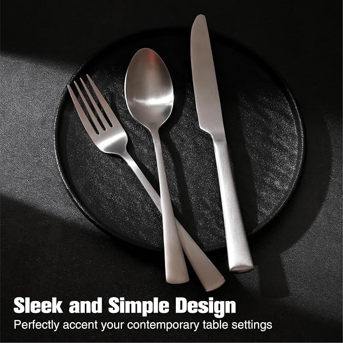 30-Piece Silverware Set, 18/10 Stainless Steel Flatware Set - Image 5