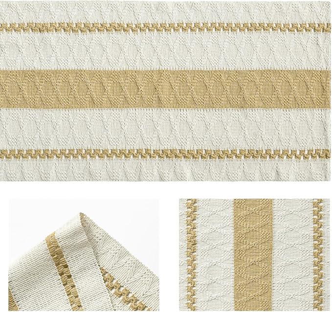 Artoid Mode Burlap Brown Rustic Woven Table Runner 12x48 Inch | Holiday - Image 6