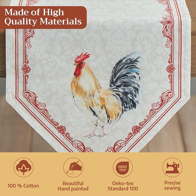 Maison d' Hermine Table Runner 100% Cotton 14.50" x 108" | Table Runners 108 - Image 3