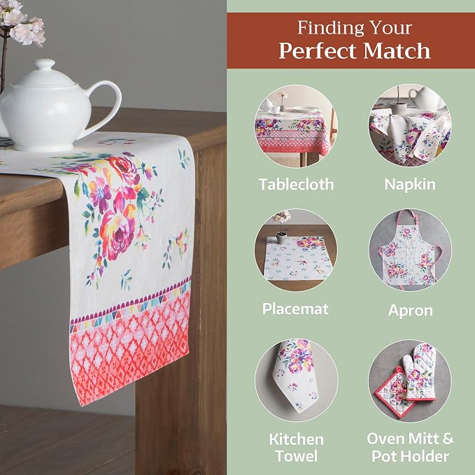 Maison d' Hermine Table Runner 100% Cotton 14.50" x 108" | Table Runners 108 - Image 5