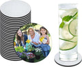 18 PCS Sublimation Coasters Blanks Bulk, 4x4 Inch Round Blank Cup Mat Rubber by ORJ
