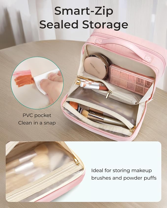 BAGSMART Travel Makeup Bag, Make Up Bag - Image 4