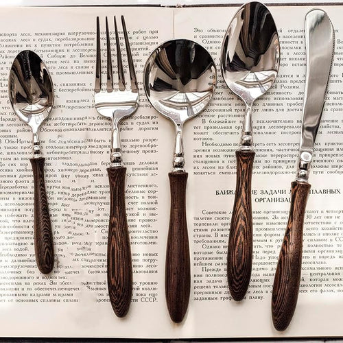 20 Piece Silverware Set Service by IKXOLifeswhispersweresonate