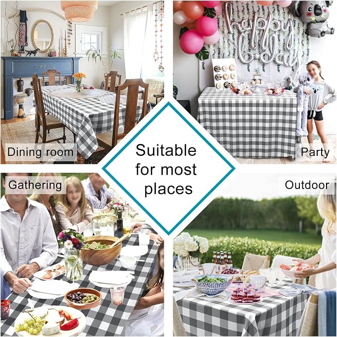 Checkered Tablecloth Rectangle - Image 4