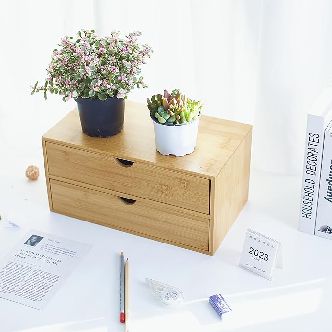 Charmewooden Bamboo Desk Organizer - Image 4
