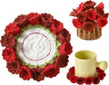 Crochet Flower Coasters, Handmade Bouquet Coasters by VaneOak