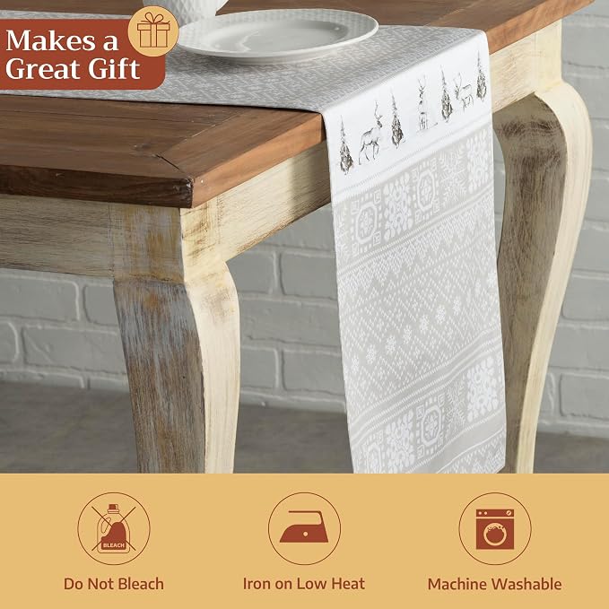Maison d' Hermine Table Runner 100% Cotton 14.50" x 36" | Table Runners 36 - Image 5