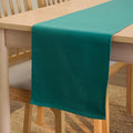 Encasa XO Table Runner, Cotton Canvas Dining Runner 13"x72" | Emerald, 180 GSM by EncasaXO
