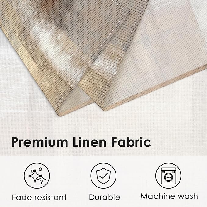 Emvency Farmhouse Placemats Set of 4, 12x18 Inch, Modern Abstract | Art - Image 3