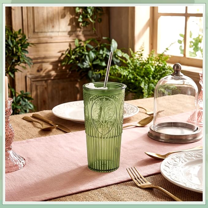 16 Set 20oz Vintage Plastic Tumbler - Image 4