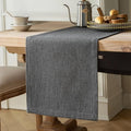 Burlap Style Farmhouse Table Runner, 14x48 Inches Graphite Grey | Thick Durable by ZEEMARTONLINE