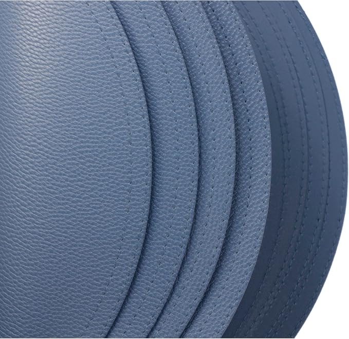 Set of 8 Faux Leather Round Placemats and Coasters, Coffee Mats Kitchen Table - Image 3